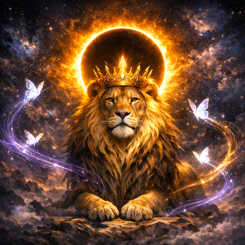 A_majestic_lion_wearing_