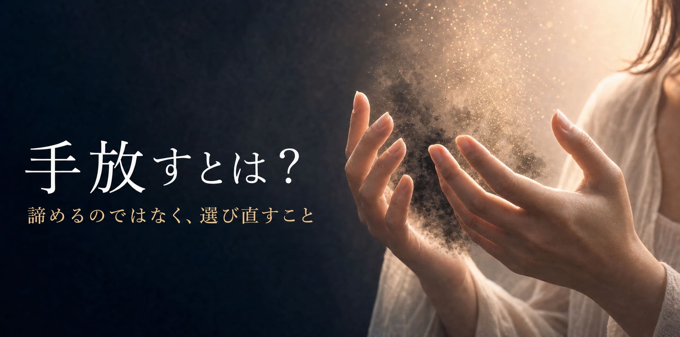 手放すとは？諦めるのではなく、選び直すこと